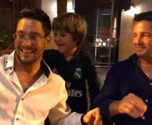 Sergio Basteri was pictured with his brother Alejandro and nephew in 2020